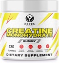 Creatine Monohydrate Gummies for Men & Women-5g of Creatine Monohydrate per Serving - Vegan,Lemon Flavor, 120 Count.
