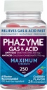 Phazyme Maksimal styrke Gas & Syre Relief, Works Fast, Cherry Flavor, 24 Chews (Packaging May Vary)