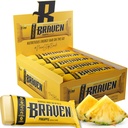 Braven Bar Ananas Energy Bars (1.59 oz, pakke af 20) - Energitykkere med 5g Protein - On- the- Go Energisnacks til løb, vandreture og sport - Gluten Free Snacks til Vedvarende Energi Boost