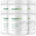 DigestSync Digestion Supplement for Gut Health - Natural Powder for fordøjelsesstøtte, Bloating Relief for kvinder & mænd, 100% Natural Green Powder - 6 Måned Supply