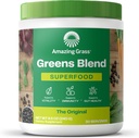 Amazing Grass Green Blend Superfood: Grønne pulver mix for energi, med Organic Spirulina, Chlorella, Beet Root Powder, fordøjelige enzymer & probiotika, Original, 30 Servere (Packaging May Vary)