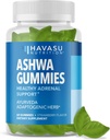 Ashwagandha Gummies for Stress & Mood Support - Vegansk, ikke-GMO supplement til rolig & afslapning - Withania Somnifera for forbedret søvnkvalitet & følelsesmæssig balance - 1-måned Tilgang, Strawberry Flavor