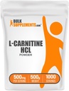 Bulkadditions.com L- Carnitin HCl Powder - Carnitin Supplement, Carnitin Powder, L- Carnitin 500mg - Unflavored & Gluten Free, 500mg per servering, 500g (1.1 lbs) (Pack of 1)