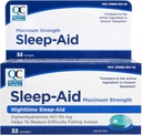 Quality Choice Max Strength Sleep Aid, Nighttime Sleep Aid Diphenhydramin HCI 50 mg, Ikke Habit Dannelse til lejlighedsvis søvnløshed, Let at synke Softels, 32 Count Flaske