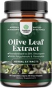 Potent Olive Leaf Extract Kapsler - Høj styrke antioxidant supplement med Pure Olive Leaf med 20% Oleuropein - Urtehjerte sundhed supplement - Vegan non-GMO & Gluten Free (1 måned Tilgang)