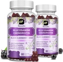 (2 Pack) Glucosamin Chondroitin Gummies, Extra Strength Joint Support Supplement med MSM & Elderberry for Mobility & Fleksibility, Antioxidant Support for Mænd & Kvinder, 120 Gummies