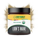 Organic Lions Mane Mushroom Powder for Dogs & Cats - Support Cognition - USDA Organic Fruiting Body Extract, 45 Servering i en genopladelig krukke