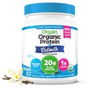 Orgain Organic Vegan Protein Powder + Havre Mælk, Vanilla Bean - 20g Plant Based Protein, Gluten Free, No Dairy, Soy eller Lactose Ingredienser, Lavsukker, Non- GMO, Kosher, For Shakes & Smoothies - 1.05lb