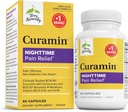 Terry Naturally Curamin Nighttime - Curcumin & DLPA Capsule Supplement - Non-GMO Supplement to Support Healthy Sleep & Relaxation - Herbal Supplement with Melatonin - 60 Capsules