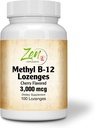 Bedste metode b12 Vitamin & B12 med folinsyre supplement - med vitaminer B- 6, folinsyre, biotin - Support Kardiovaskulær sundhed, sundt immunsystem, hjerne & nerve funktion - 100 Lozenge