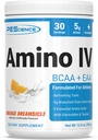 PEScience Amino IV BCAA & EAA Powder, Essential Aminosyrer, Taurine, Elektrolytter til hydrering og muskel Inddrivelse, Sukker fri for mænd og kvinder, Post workout - Orange Dreamsicle - 30 Servere