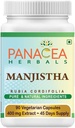 Panacea Herbals Manjistha kapsler (90 Veg Caps 400mg Extract) Rubia Cordifolia, Indian Madder for glødende hud kompleks. Gluten Free Lactose Free GMO Free Pure Herbal Dietary Supplement.
