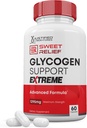 Sweet Relief Glycogen Support Extreme Pills Advacned Formula 1295MG Zero Artificial Colors Flavoring Preservatives 60 Capsules