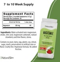 NaturalSlim Magicmag Pure Magnesium Citrate Powder – Stress, Constipation, Muscle, and Heart Support | Natural Strawberry & Lime Flavored Magnesium Supplement - 8oz Drink Mix (2 Pack)
