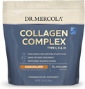 Dr. Mercola Collagen Complex Powder - Understøtter hud Elasticitet & fælles funktion - Multi- Source Collagen Typer I II III - 10.89 oz (30 Servere) - Chokolade