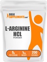 BulkSupplements.com L- Arginin HCl Powder - Nitrogen Oxide Supplement, Arginin Powder - Unflavored & Gluten Free, 5g per Serving, 1kg (Pack of 5) (11 lbs)