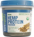 BareOrganics Hamp Seed Protein agasin 124; USDA Organic, non-GMO & Vegan, 8oz, 8,0 Ounce