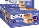 Quest Nutrition Crispy Blåbær Cobbler Hero Protein Bar, 16g Protein, 1g Sukker, 3g Net Carb, Gluten Free Protein Snack, Keto Friendly, 12 Greve
