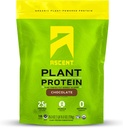Aduft Plant Based Protein Powder - Non Dairy Vegan Protein, Zero Kunstige Ingredienser, Soy & Gluten Free, No Added Sugar, 4g BCAA, 2g Leucin - Chokolade, 18 Servere