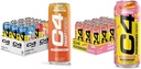 C4 Energy & Smart Energy Drinks Variety Pack, Sugar Free Pre Workout Performance Drink & C4 Energy Drink, STARBURST Strawberry, Carbonated Sugar Free Pre Workout Performance Drink