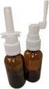 Amber glas Tom nasal og oral sprøjte til kolloid sølv og saltvand applikationer, Tom 30ml (1oz) 2- Pack
