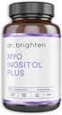 Dr. Brighten Myoinositol Plus - Doctor Formuleret Ratio af Myo- og D-Chiro- Inositol til støtte PCOS symptomer, Hormonbalance, sund ovarie funktion, og regelmæssige menstruationscykler