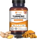 Turmeric Curcumin 1440mg with Black Pepper & Ginger I 120 Vegan Turmeric Capsules High Strength (2 Month Supply) I Made in The UK by Prowise Healthcare