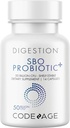 Codeage SBO Probiotika 50 Millioner CFU 'er, Multi Strain Soil- Based Organisms, Travel Sized Shelf- Stable Probiotic Supplement, Organic Fermented Botanisk Blend & Prebiotic, 7-dages formel, 14 kapsler