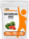 BulkSupplements.com Watermelon Juice Powder - from Watermelon Fruit, Fruit Powder, Hydeation Supplement - 700mg per Serving, 250g (8,8 oz) (pakning med 1)