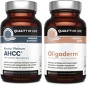 Livskvalitet med Kinoko Platinum AHCC Mushroom Extract og Oligoderm med Oligonol Lychee Extract - immunforsvar Skin Health Bundle