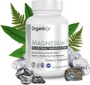 Organixx Magnesium Glycinat supplement til støtte søvn, muskel & hjerte sundhed, 7 Type Magnesium kompleks med B6-vitamin, mangancitrat, gluten fri, Vegan, ikke GMO, høj absorption, 60 kapsler