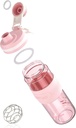 Shaker Bottle - 650ml/23oz, Durable & Leak-Proof, Perfect for Super Creamy Fitness Protein Shakes - Pink