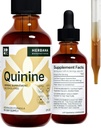 Quinine Liquid Extract 2 fl oz - Supplement for Digestive Health Support - Natural Liquid Drops - Cinchona Officinalis Bark - Tincture for Cramp Defense for Man & Woman - High Potency - 45-Day Supply