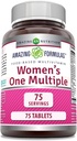 Amazing Formulas Women 's One Multiple Measure- Based Measure- Product 124; Tablets Supplements 124; Perfect Blend of Vitamin, Minerals, 25 Million CFU probiotika & Measure- Based enzymer (1 pakke, 75 Tæl)