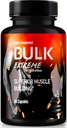 Bulk Extreme Superior Muscle Building Advanced Formel, Bulk Extreme for Lean Muscle Mass for Mænd, Alle naturlige muskel Builder, mandlige piller for fysisk ydeevne, anmeldelser (60 kapsler)