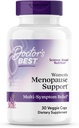 Doctor 's Best Womens Menopause Support (Soy Isoflavone, Black Cohosh, Chaste Tree), Multi- symptom Relief, Non- GMO, Gluten Free, Vegan 30 Veggie Caps