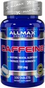 ALLMAX Nutrition Koffein piller, Vedvarende energi & Pre - Workout Mental Focus, Hurtig Absorbing & Vegan, 200 mg, 100 tabletter