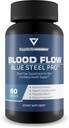 Blood Flow Blue Steel Pro - vores bedste blod Flow Kapsler - Sund blodgennemstrømning supplement Powder Kapsler - Hele kroppen Blood Flow Support - blodcirkulation Kosttilskud til mænd Cirkulation Support