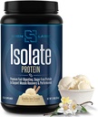 Isolate Premium Whey Protein Powder Keto Isolate and Hydrolysate with Amino Acids Including Glutamine for Lean Muscle Growth and Recovery - Vanilla Ice Cream (30 Servings)