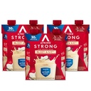 Atkins Strong High Protein Shake, Vanilla Flavored, 30g Protein, Low Carb og Low Sugar Shake, Keto Friendly, Gluten Free, Muscle and Gut Health Support Complex, 12 Greve