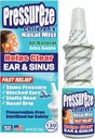 Pressureze All Natural Preservative- Free Steril Nasal Spray for børn - Fast Relief Nasal Spray - for Sinus Allergier & Congestion Measures 124; 130 Spray, 18 ml