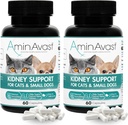 AminAextent Nyre Support for Cats and Small Dogs, 300mg 2- Pack - fremmer naturlige Nyre funktion - Aids in Health and Vitality of Aging Nyrer - Nemt administreret - 60 sprinkle kapsler