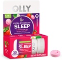 OLLY Extra Strength Sleep Fast Opløs tabletter, 5 mg Melatonin, Vegan, Strawberry - 30ct