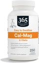 365 af Whole Foods Market, Cal- Mag 2: 1 Ratio, Easy- to- Swallow Vegan Kapsler, 250 Greve