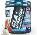 BPI Sports CLA + Carnitin - CLA L Carnitin & Linolsyre - L Carnitin supplement til vægttab, Metabolisme & Lean Muscle - Koffein fri - Watermelon Fryse - 50 Servering - 12.34 oz