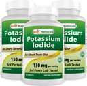 Bedste Naturals Kalium Iodide 130 mg per servering - Kosttilskud, 90 tabletter (3)