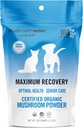 Om champignon Matrix Pet - Canine Mate 124; Maximum Recovery Matrix 124; USA Grown Human- Grade Organic Mushroom Powder Pet Supplement Matrix 124; Optimal sundhed & Senior Care for Dogs & Cats Matrix 124; 100 Bedste, 3,5 oz