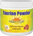 Nature's Life Pure Taurine Powder, Unflavored | Sulfur-Bearing Amino Acid for Healthy Cardiovascular & Nerve Function Support | 335g, 1000mg/serving