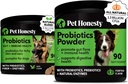 Probiotika Bundle: Hund Probiotika til Diarré & Kylde Support Chews & Powder med fordøjelsesenzymer til Gut Health (Duck 90 ct)