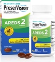 PreserVision AREDS 2 Eye Vitaminer, # 1 Eye Doctor Anbefalet Mærke, Lutein og Zeaxanthin Supplement med C-vitamin, E-vitamin, zink og kobber, 60 Softgel (Minigels)